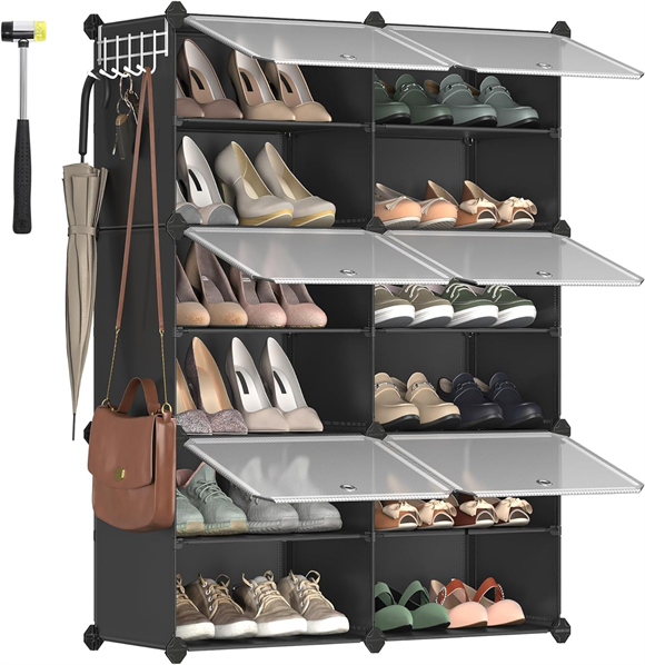 Estantes de zapatos, armarios de tela